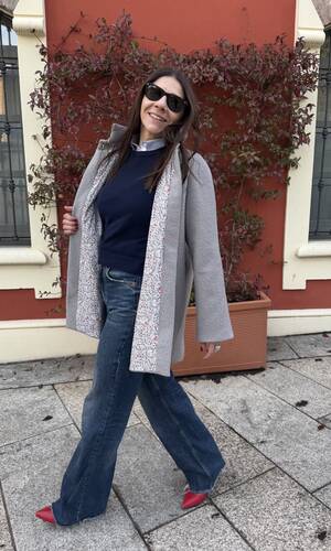 Cappotto Sofia grigio perla