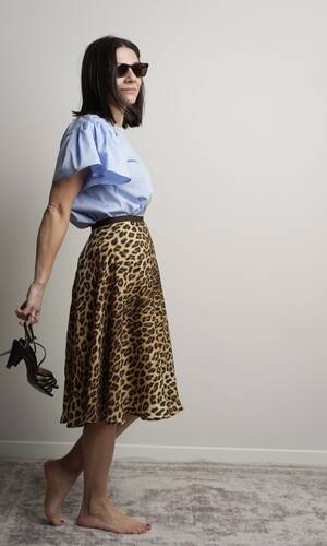 Gonna Positano animalier