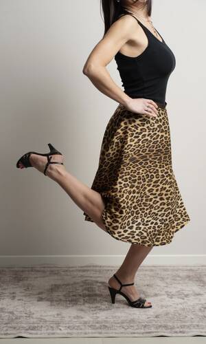 Gonna Positano animalier