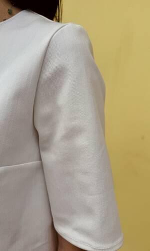 Abito Giulia denim bianco