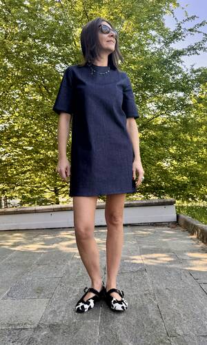 Abito Giulia denim blu