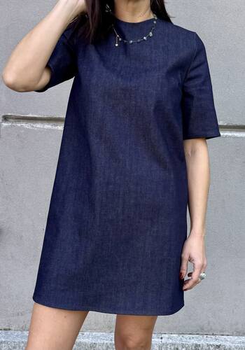 Abito Giulia denim blu