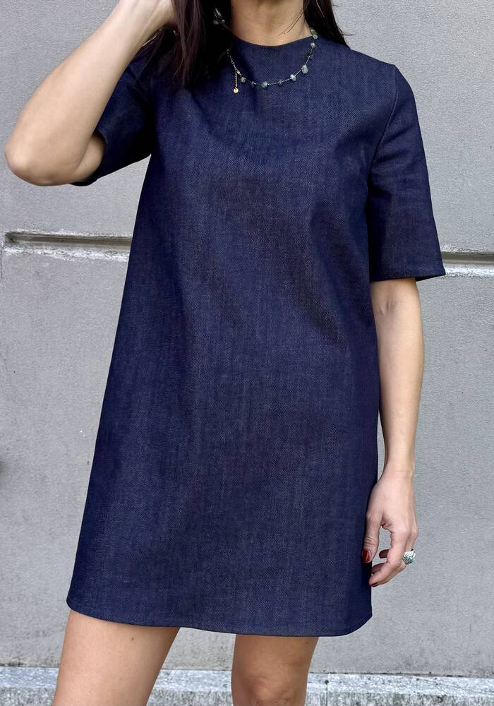 Abito Giulia denim blu