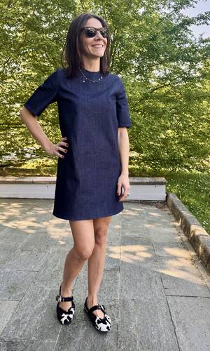 Abito Giulia denim blu