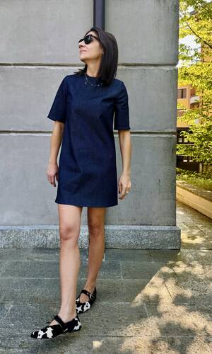 Abito Giulia denim blu