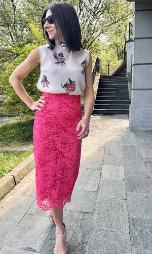 Blusa fedra seta cipria