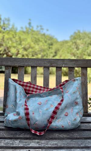 Combo pantaloncino borsa corallo