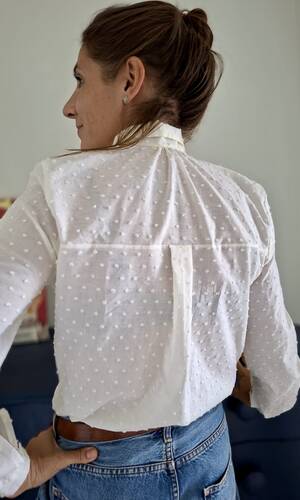 Camicia Venezia Plumetis gioiello 