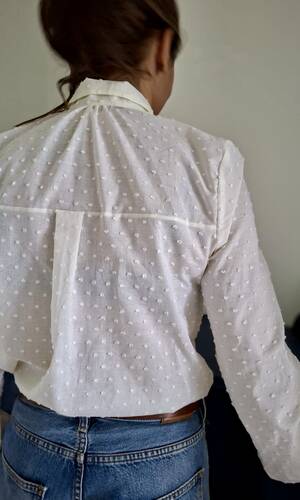 Camicia Venezia Plumetis gioiello 