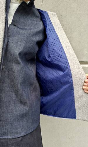 Gilet Stefano teddy grigio