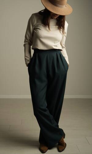 Pantalone Gregorio verde bosco