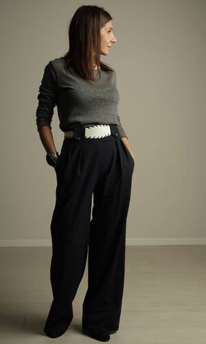 Pantalone Gregorio blu notte
