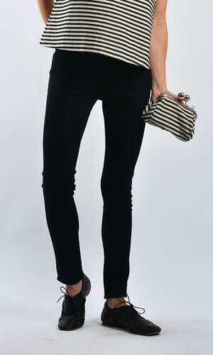 Top rigido a righe + pochette